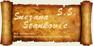 Snežana Stanković vizit kartica